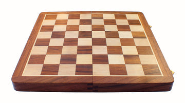 Stonkraft Wooden Chess Board Without Pieces For Professional Chess Players - Appropriate Wooden & Brass Chess Pieces Chessmen Available Separately By Brand (14' X 14' - Acacia Wood)