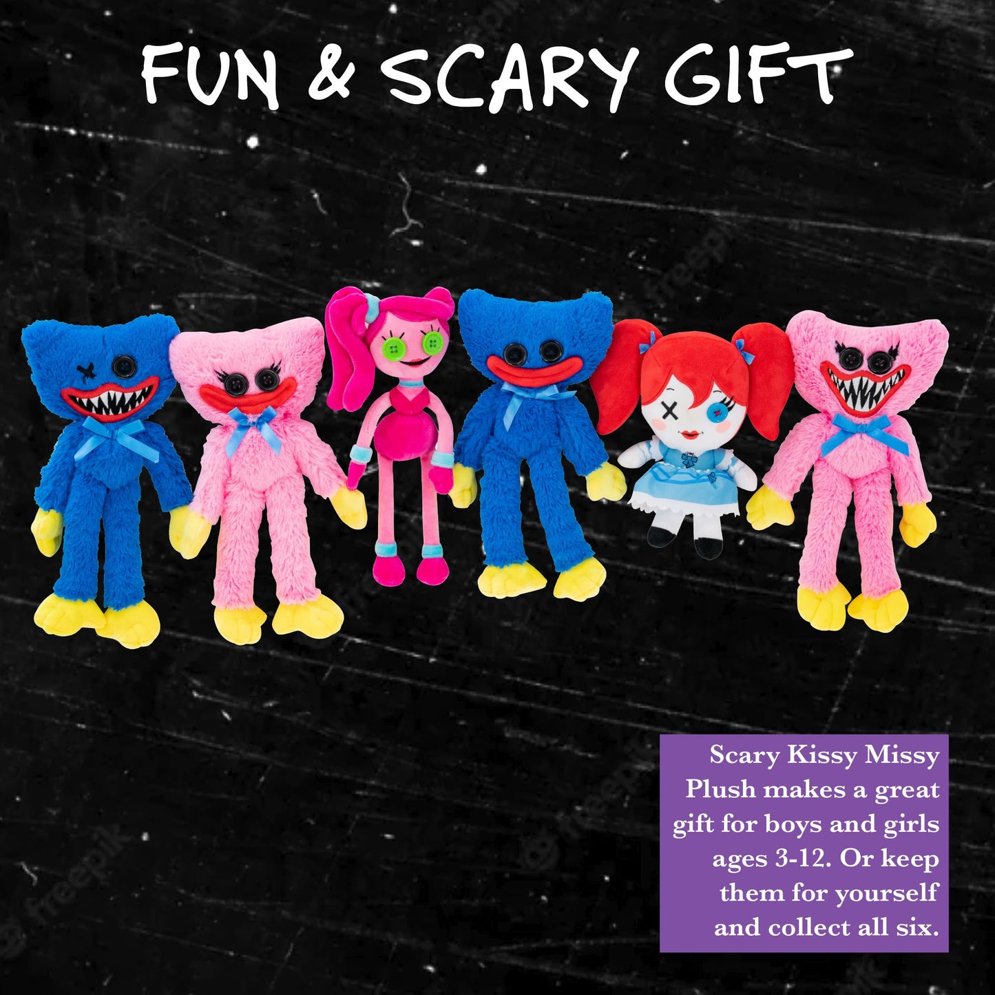 Ucc Distributing Poppy Playtime Kissy Missy With Scary Teeth 8” Plush Toy