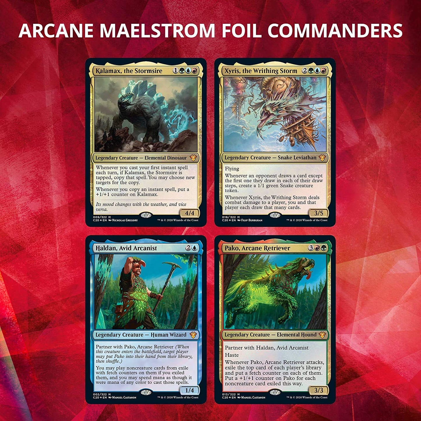 Magic The Gathering Ikoria: Lair Of Behemoths Commander Decks | All 5 Decks | 20 Foil Legendary Creatures (C74210000)