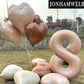 Jonhamwelbor 40 Inch Light Brown Number 8 Balloon Caramel Large Big Giant Helium Mylar Foil Number Balloon With Heart Balloons F