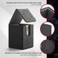 Tcguard Card Deck Box For Mtg Card Storage Box Holds 100 Plus Single Sleeved Cards, Microfiber Lining And Leather Card Box Compatible With Trading Card Games Tcg, Yugioh Cards, Etc.(Vertical-Black)