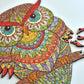 Hartmaze Wooden Jigsaw Puzzles Colorful Owl Hm-04 Small Bird Puzzle 206 Unique Shape Jigsaw Pieces-Beautiful Animal For Adults And 8 Years Age Up Teens- Best For Family Game Play Collection.