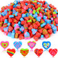 Junebrushs Erasers For Kids Bulk, 150Pcs Heart Mini Erasers Valentine Pencil Erasers Holiday Valentines Gifts For Kids School Classroom Prizes Homework Rewards Valentine'S Day Party Favors