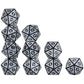 SmartDealsPro 10-Pack Retro 26mm Large 20 Sided Dice D20 Polyhedral Dice for DND RPG MTG Table Game(Retro Yellow)