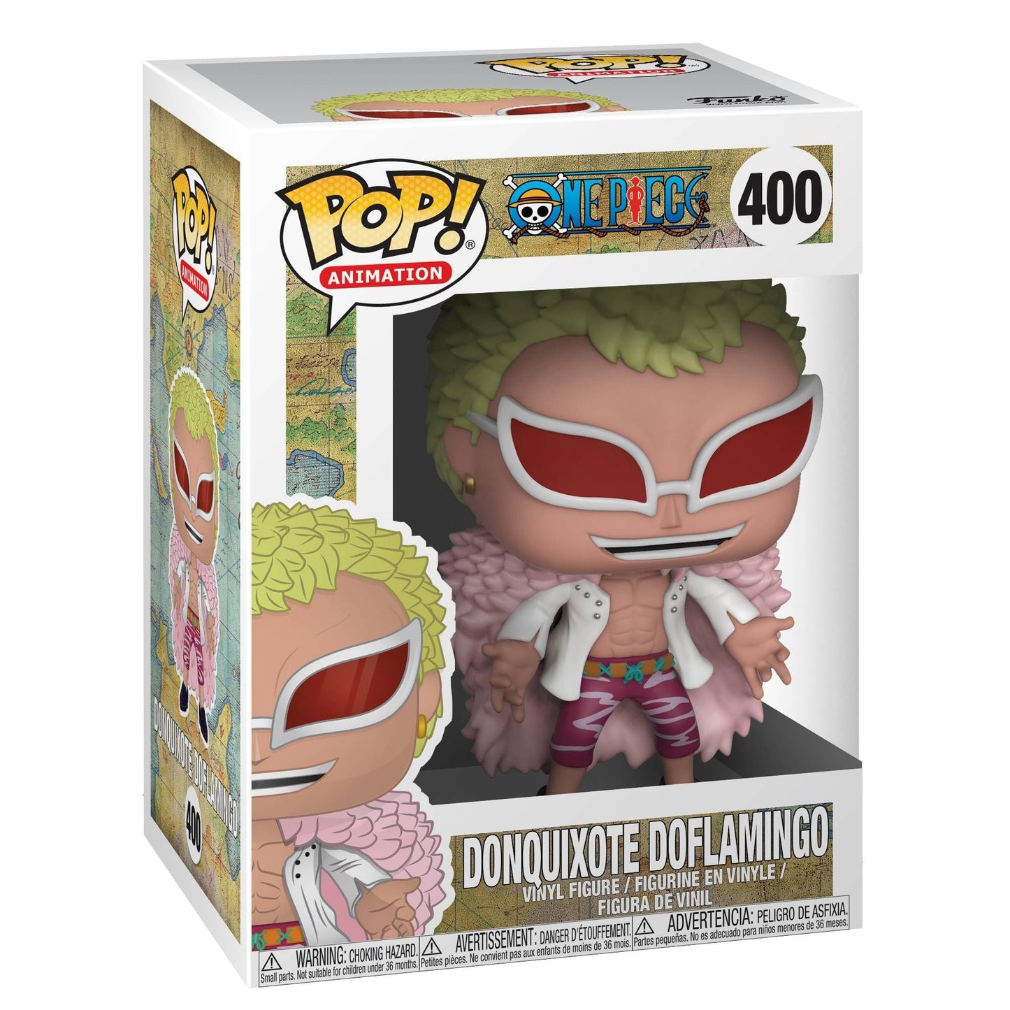 Funko Pop Animation: One Piece Donquixote Doflamingo Figure, Vinyl, Multicolor, Model 32718