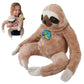 Ecobuddiez - Sloth From Deluxebase. 17 Inch Sloth Plush Toy. Eco Friendly Child Safe Sloth Stuffed Animal Made From Recycled Plastic Bottles.