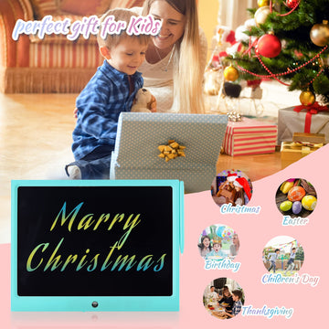 Lcd Writing Tablet For Kids, 15 Inch Colorful Electronic Doodle Board For Kids Age 3+ Toys Christmas Birthday Erasable Drawing T