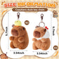 Simgoing 2 Pcs Capybara Plush Keychain Capybara Stuffed Animals Toy Pendant For Graduation Gifts Exchange Birthday Party(White H