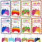 24 Pack Kids Valentines Day Cards With Mini Pop Fidget Keychain Valentines Day Gifts For Kids Classroom School, Valentines For K