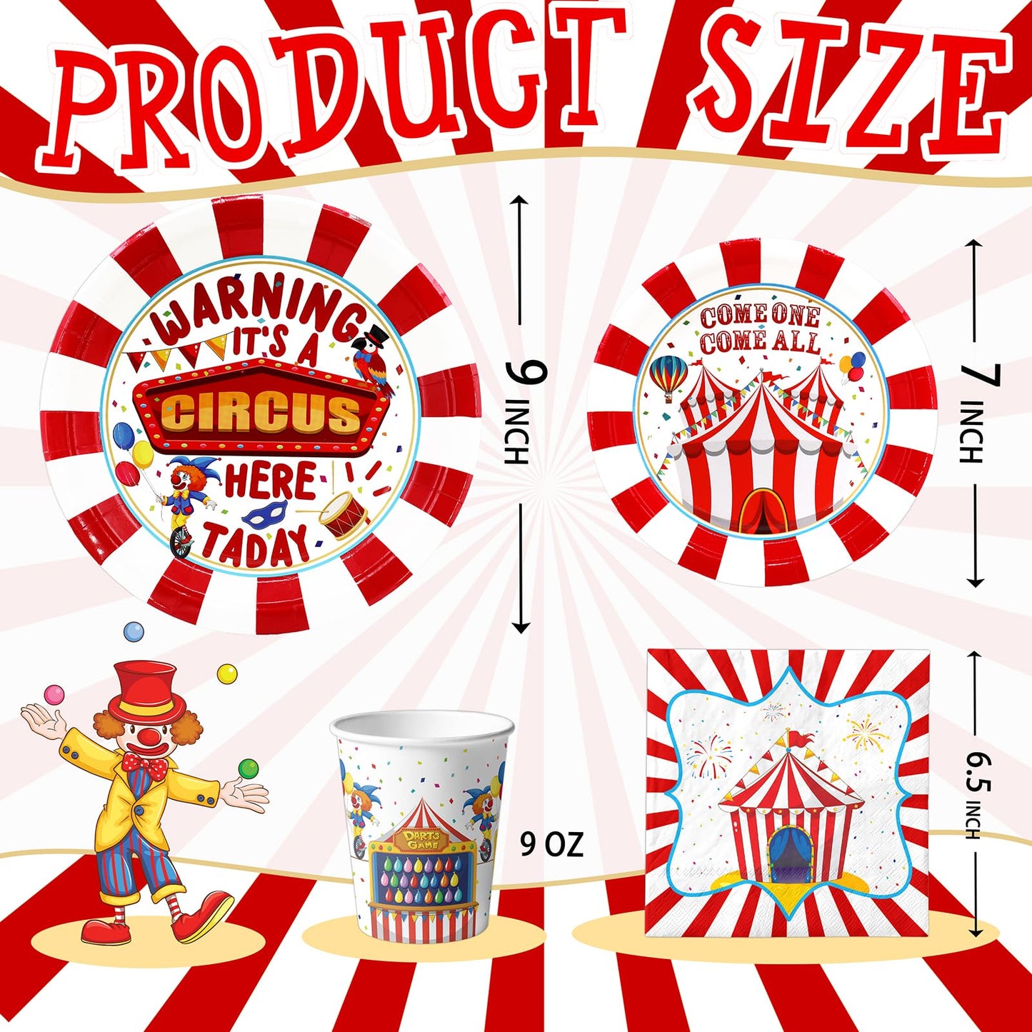 Carnival Birthday Party Decorations, Whimsical Carnival Birthday Party Favors, Circus Party Supplies, Carnival Theme Birthday Pa