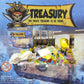 177 Pieces Kids Pirate Treasure Chest Treasure Hunt Kit Lockable Vintage Pirate Treasure Chest Toy Set Gold Plastic Compass Pira