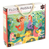 Petit Collage Floor Puzzle Mermaid Friends 24 Pieces | Large Puzzle For Kids | Completed Mermaid Puzzle Measures 18” X 24” | Makes A Great Gift Idea For Ages 3+