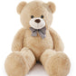 Poutmac Big Teddy Bear 4Ft Giant Soft Stuffed Animals Cute Plush Toy For Girlfriend Women Kids For Valentine'S Christmas Birthda