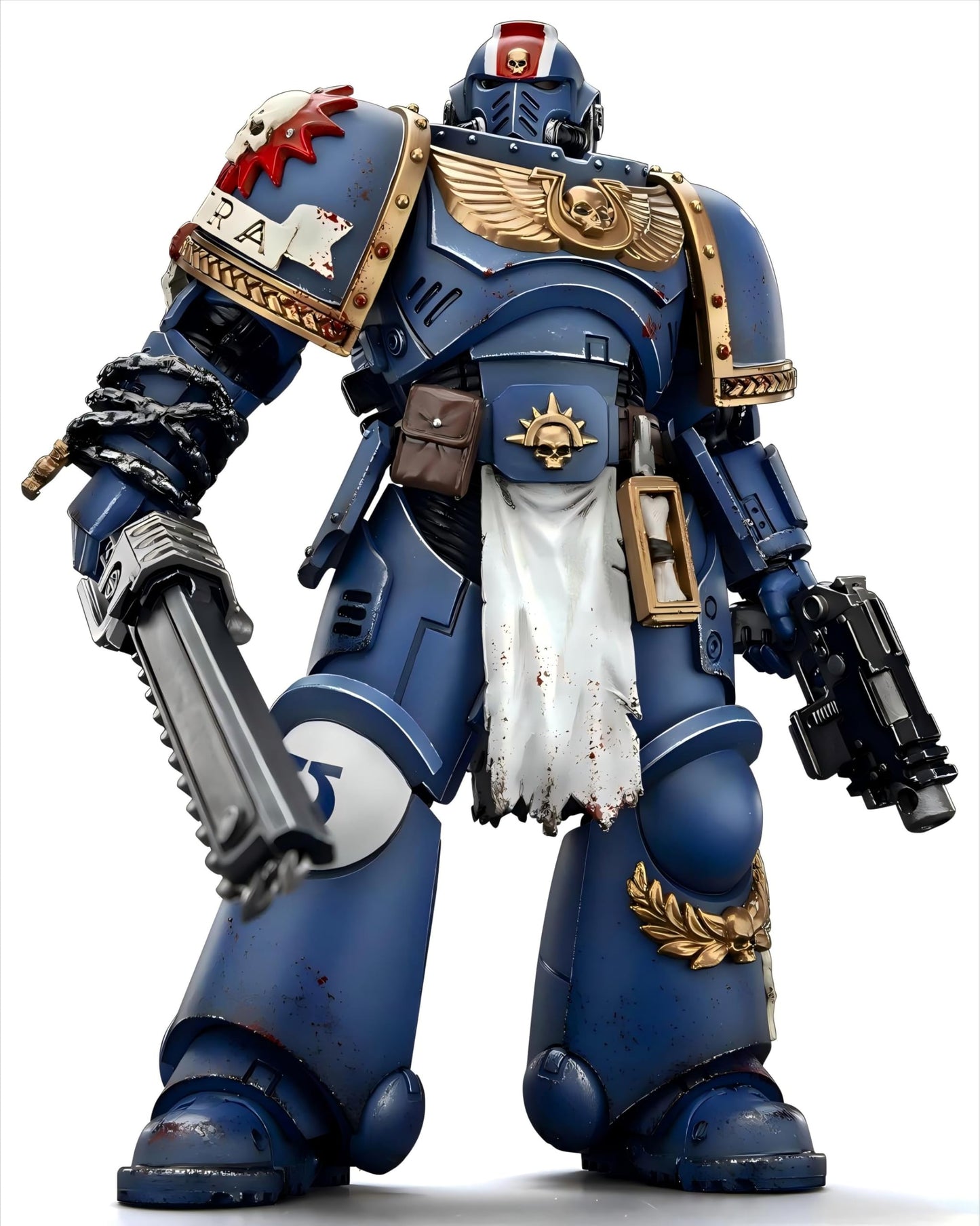 Joytoy Warhammer 40K 1/18 Action Figures - Ultramarines Lieutenant Titus-Collectors Edition Perfect For Collectors & Decor - Ide