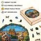 Jigfoxy Wooden Puzzles for mature-themeds  Barcelona Plaza Wood Puzzles mature-themed  Unique Animal Shape Wooden Jigsaw Puzzles for mature-themeds  Birthday Gifts for Puzzle Lovers  Family  Friend (M-11.4 * 11.4in-200pcs)