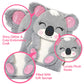 Koala Diary For Girls With Lock, Plush Koala Toys Gift For Teen Girls, Kids Koala Writing Journal Notebook, Birthday Gifts For Little Girls Ages 5 6 7 8 9 10-12 Year Old