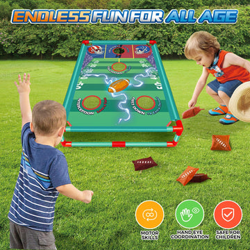 Bean Bag Toss Game For Kids, Outside Toys For 3 4 5 6 7 8+Years Old Boys And Girls, Outdoor Game For Kids, Ideal Birthday For 3-8 Years Old. Family Party Game Outdoor Activities