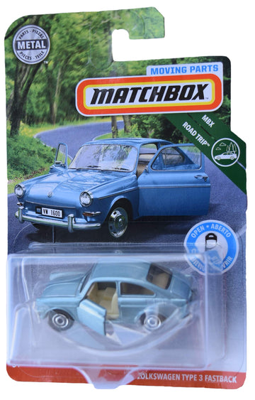 Matchbox Car, 65 VW Type 3 Fastback, Blue