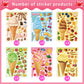 24 Sheets Ice Cream Stickers, Make-A-Face Stickers For Kids Toddlers, Make Your Own Mix And Match Stickers, Diy Summer Ice Cream