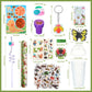 Poen 172 Pcs Insects Party Favors Bugs Birthday Party Favors Include Cup Straw Stamp Clap Bracelet Keychain Ring Puzzle Sticker