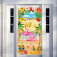 Rtteri Aloha Party Decorations Hawaiian Door Cover Sign Summer Luau Beach Supplies Party Door Banner Tropical Tiki Party Backdro
