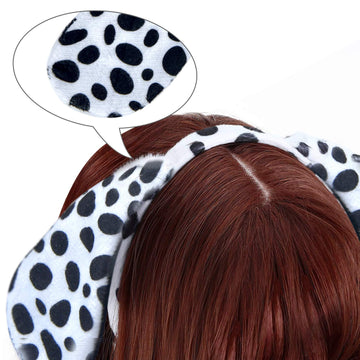 Coopay 9 Pieces Halloween Dalmatian Costume Set Puppy Dog Ears Headband Kit Include Dalmatian Ears Headbands Bow Tie And Dalmatian Tail For Christmas New Year Cosplay Costume Or Party Decoration