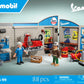 Playmobil 71620 Garage Vespa 60S - Includes Two Characters, Vespa, 2-Part Garage Wall, Mobile Lift Platform And Accessories - Fr