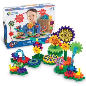 Learning Resources Gears! Gears! Gears! Gizmos Building Set  83 Pieces  Ages 3+  Construction Toy  STEM Learning Toy