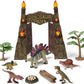 Eku Easyku Large Dinosaur Park Gate Dino Nest Of Eggs Realistic Dinosaur Toys For Kids 3-5 5-7 Jurassic World Dinosaur Toys Steg