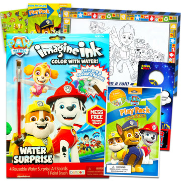 Paw Patrol Paint with Water Imagine Ink Coloring Book - Paw Patrol Activity Set Bundle Includes Reusable Paw Patrol Painting Boo