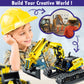 Lecpop 5 In 1 Building Toys Stem Robotics Kit, 430 Pcs Blocks Rc Robot Erector Sets, App & Remote Control Excavator Science Kits