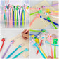 PGPBW Squishy Pens for Kids, 30 Count, Black Silicone, Fun Stress Relief Bobblehead, Party Favors, Birthday Gifts