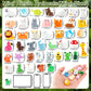 50 Pcs Mini Resin Animals Various Mini Animals Figurines For Farm Animal Figures,Dollhouse,Fairy House Garden,Micro Landscaping