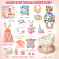 Cleboen Baby Doll Accessories Set For Girls, 9'' Baby Doll With 2 Sets Clothes Doll Walker Feeding Bottle Pacifier Diaper Blanke
