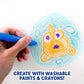 Baby Shark Bath Art Creations Play Set for Kids & Toddlers - Draw Washable Artwork During Bathtime or Shower Time - Dissolvable