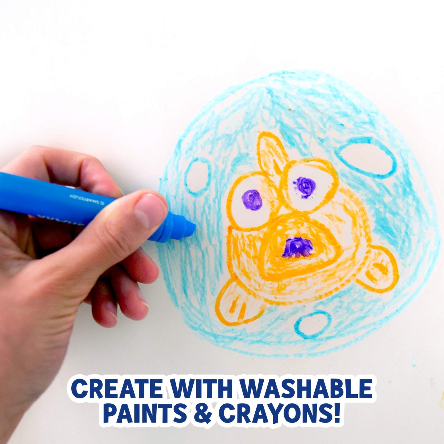 Baby Shark Bath Art Creations Play Set for Kids & Toddlers - Draw Washable Artwork During Bathtime or Shower Time - Dissolvable