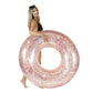 PoolCandy Jumbo Pool Tube, 48, Rose Gold Glitter