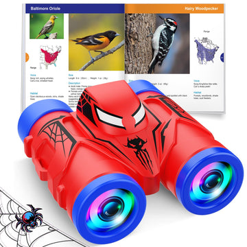 Binoculars For Kids Ages 3-8: Jovialtoyz Boy Binoculars Toys With Compass & Bird Watching Manual Easter Birthday Gifts For 3 4 5