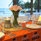 Graduation Party Decorations, Gongrats Grad Tablecover For Graduation Party Supplies, 3 Pcs Orange Table Cloths, 54''X108''