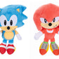 Sonic The Hedgehog 9'' Plush 2-Pack, Sonic & Knuckles Collectible Stuffed Toy