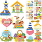 Fancy Land Sunday School Crafts for Kids Christian Bible Story Stickers Religious Hanging Ornaments for VBS Classroom DIY Activi