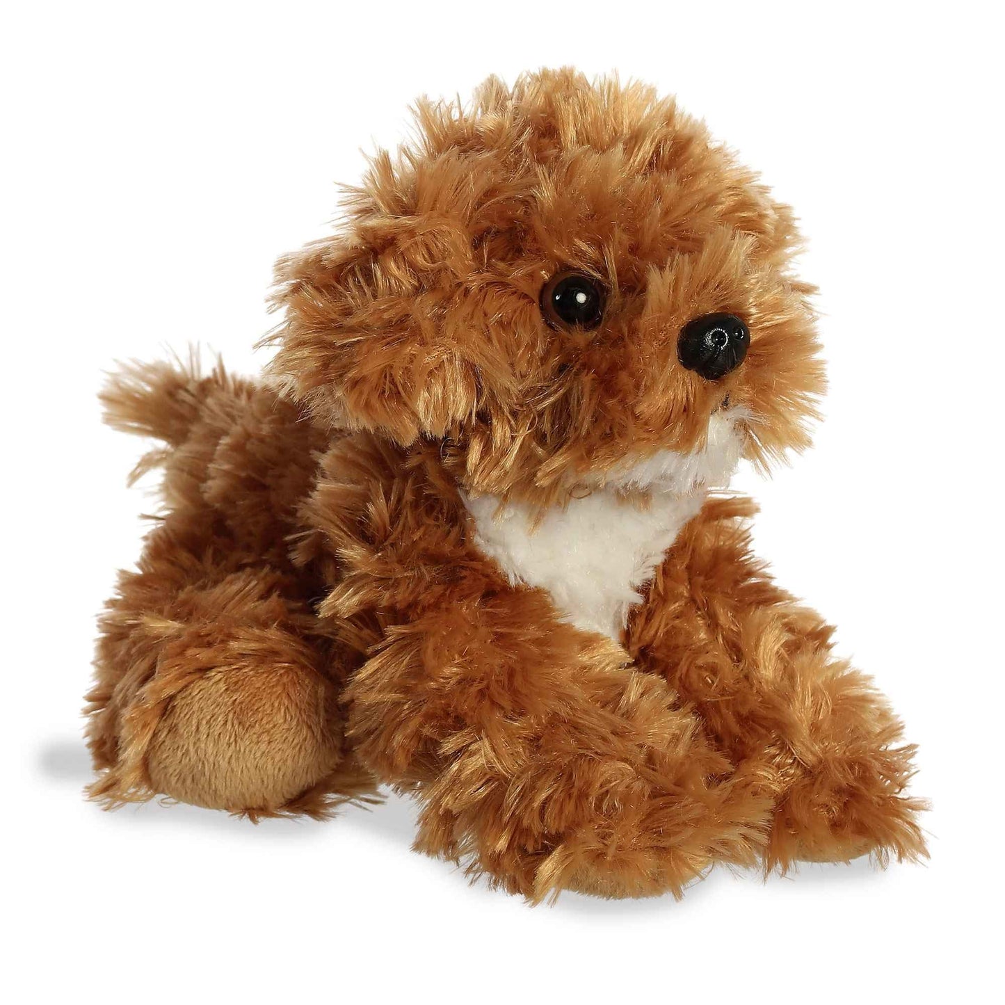 Aurora Adorable Mini Flopsie Chai Cockapoo Stuffed Animal - Playful Ease - Timeless Companions - Brown 8 Inches
