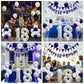 18Th Birthday Decorations For Boys, Blue Happy 18Th Birthday Banner With Navy Blue Silver 18Th Birthday Balloons 18 Birthday Cak