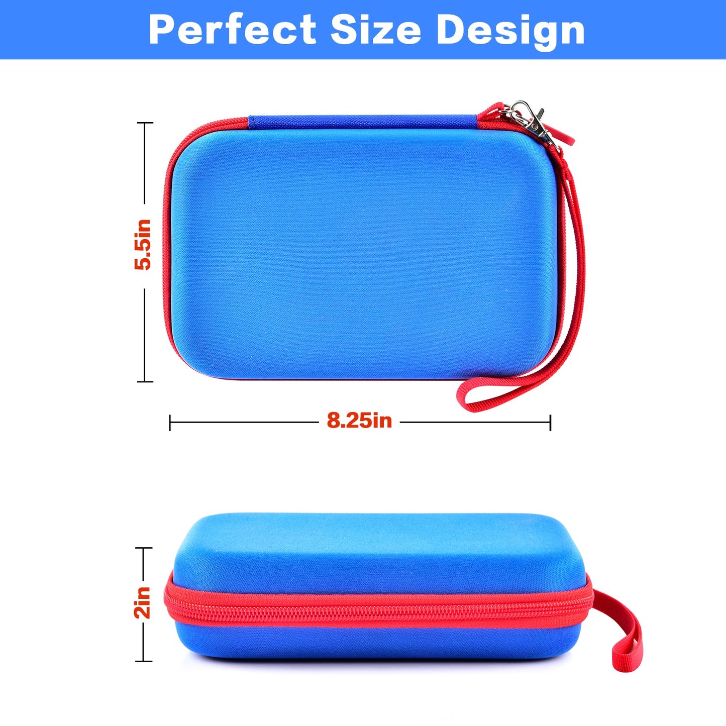Casmilee Case Compatible With Giiker Super Slide Brain Games, Brain Teaser Puzzles Organizer Storage Bag, Flow Slider Puzzle Game Holder (Blue)