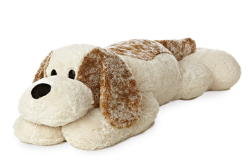 Aurora® Adorable Super Flopsie™ Big Scruff™ Stuffed Animal - Playful Ease - Timeless Companions - White 27 Inches
