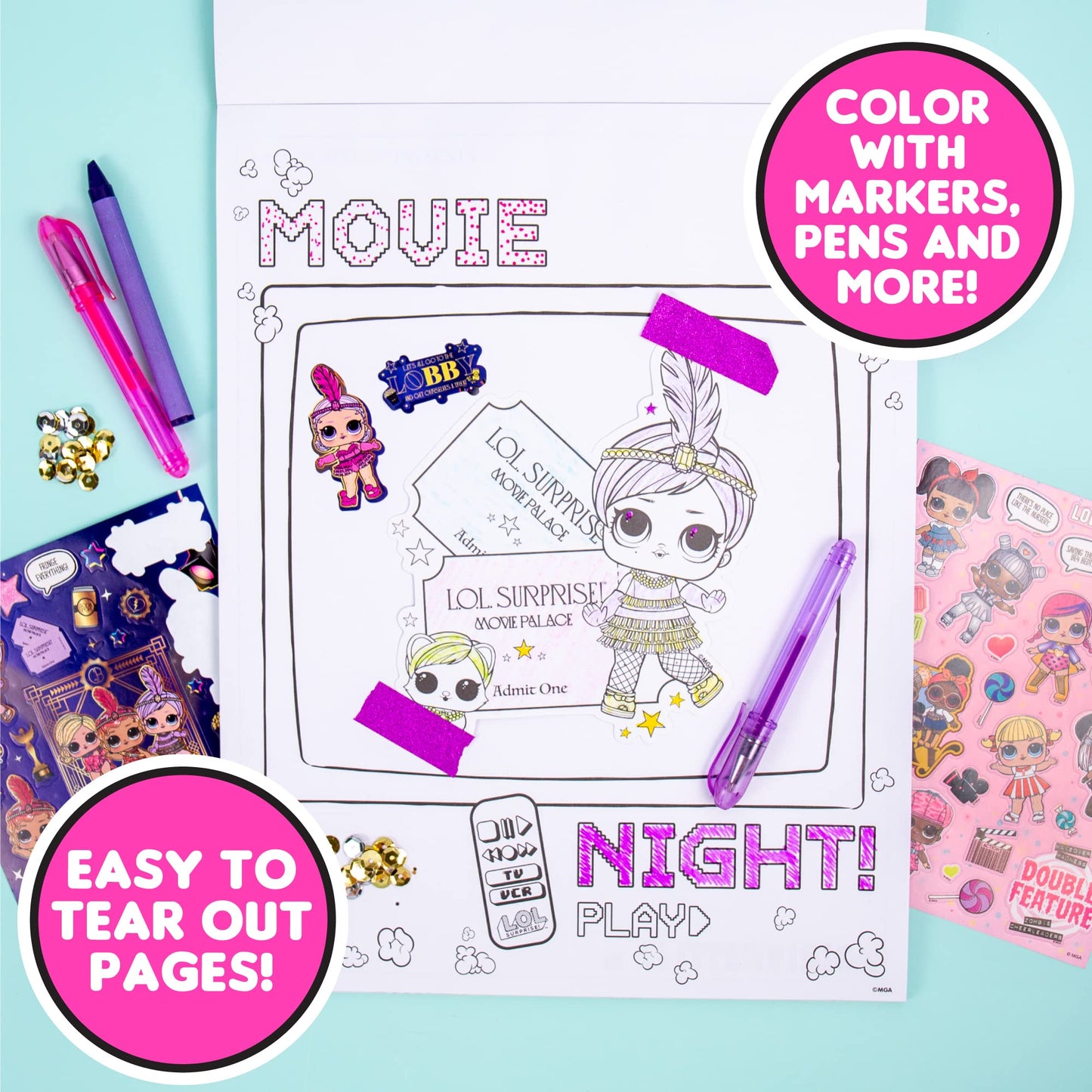 L.O.L. Surprise! O.M.G. Ultimate Fashion Designer by Horizon Group USA, Color & Create Outfits & Make-Up Looks for The O.M.G. Si