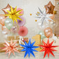 Big Starburst Balloons Explosion 26 Inch, 60 Pieces Star Foil Balloons Magic Star Balloon 12 Point Spike Balloons For Wedding An