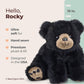 Bearington Rocky Plush Stuffed Animal Black Bear, 19" - Soft Plush Material, Perfect for Cuddling, Great Gift Option