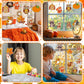 Beeveer 30 Sets Fall Animals Suncatchers Art Kits DIY Thanksgiving Squirrels Owl Suncatcher Crafts Paint Your Own Window Ornamen
