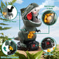 JUKUDAHU Dinosaur Shooting Boy Toys for Kids Age 3 4 5 6 7 8 - Moveable Shooting Game with Scoreboard, Light & Sound, 12 Foam Ba